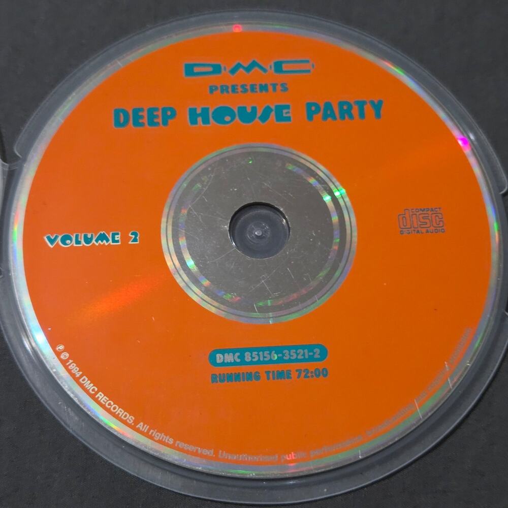 Vtg 1994 DMC PRESENTS DEEP HOUSE PARTY CD
